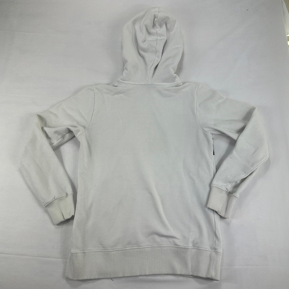 The‎ North Face Women's Hoodie Small White Logo Pullover Fleece Sweatshirt - Picture 4 of 7